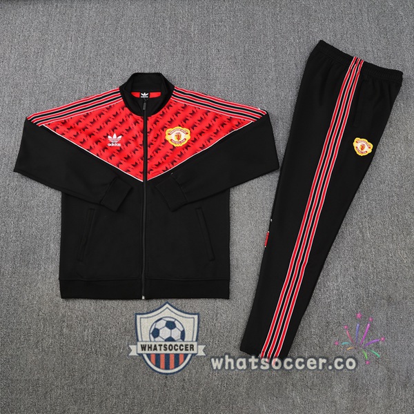Training Jacket Manchester United Red Black 2025-2026
