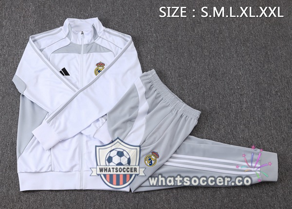 Training Jacket Real Madrid White 2025-2026