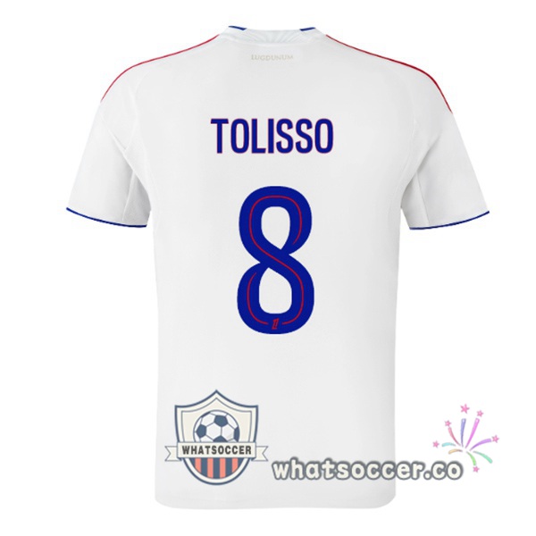 Olympique Lyonnais (VERETOUT 7) Home Soccer Jerseys White 2025-2026