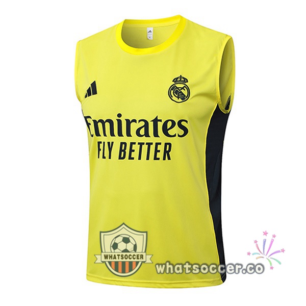 Real Madrid Soccer Vest Yellow 2025-2026