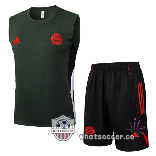 Bayern Munich Soccer Vest + Shorts Green 2025-2026