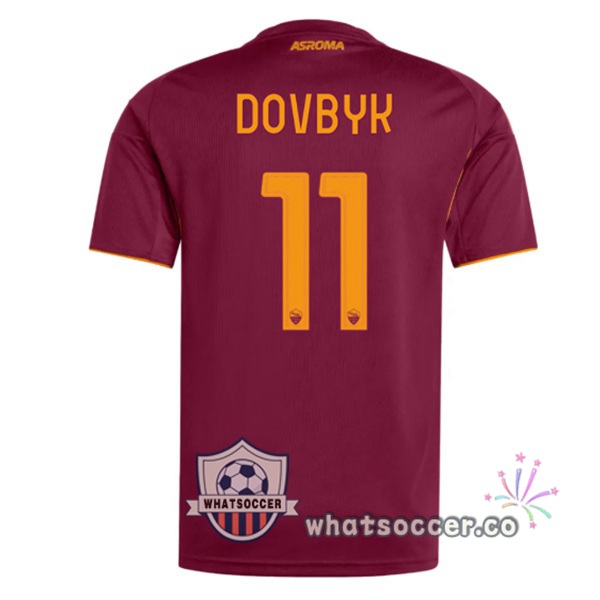 AS Roma (DOVBYK 11) Home Soccer Jerseys Red 2025-2026