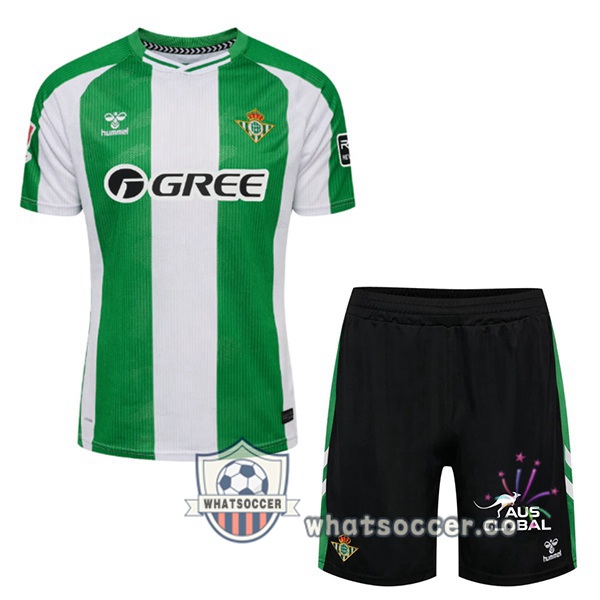 Real Betis Kids Home Soccer Jerseys Green White 2025-2026