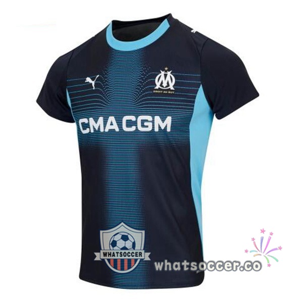 Olympique de Marseille Women Away Soccer Jerseys Blue Royal 2025-2026