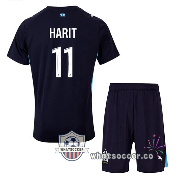 Olympique de Marseille (HARIT 11) Kids Away Soccer Jerseys Blue Royal 2025-2026