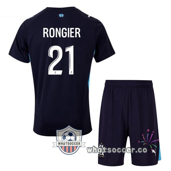 Olympique de Marseille (RONGIER 21) Kids Away Soccer Jerseys Blue Royal 2025-2026