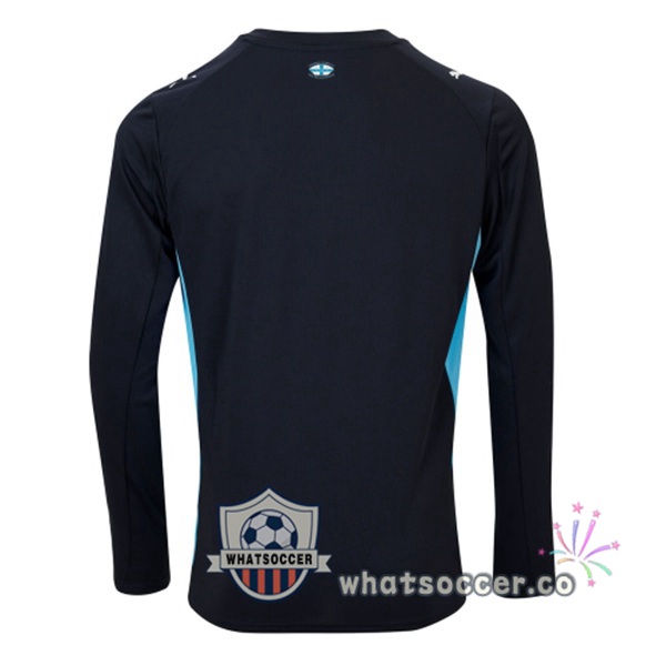 Olympique de Marseille Away Soccer Jerseys Long Sleeve Blue Royal 2025-2026