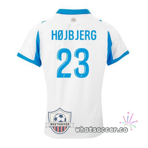 Olympique de Marseille (HØJBJERG 23) Home Soccer Jerseys White 2025-2026