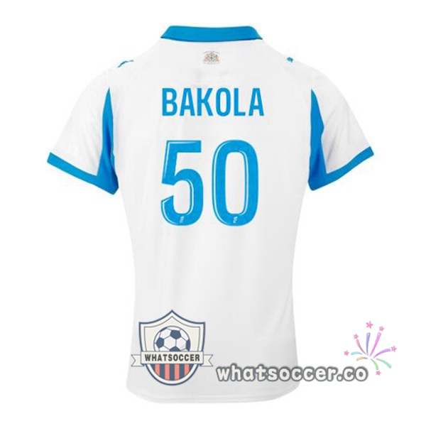 Olympique de Marseille (BAKOLA 50) Home Soccer Jerseys White 2025-2026