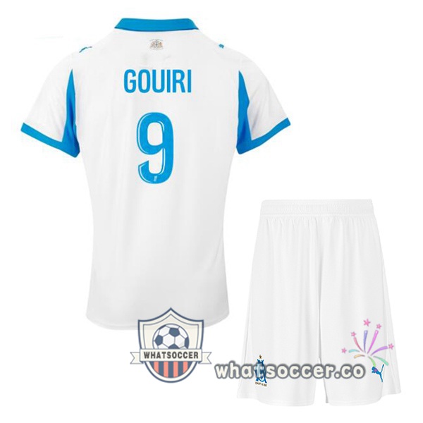 Olympique de Marseille (GOUIRI 9) Kids Home Soccer Jerseys White 2025-2026