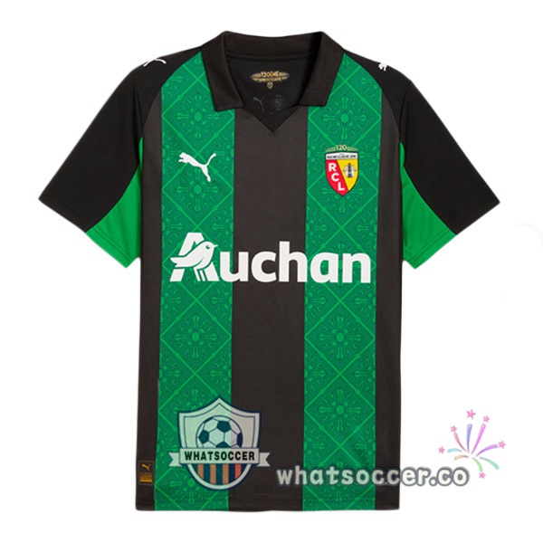 RC Lens Away Soccer Jerseys Green 2025-2026