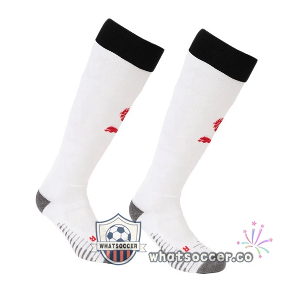 AC Milan Away Soccer Socks White 2025-2026