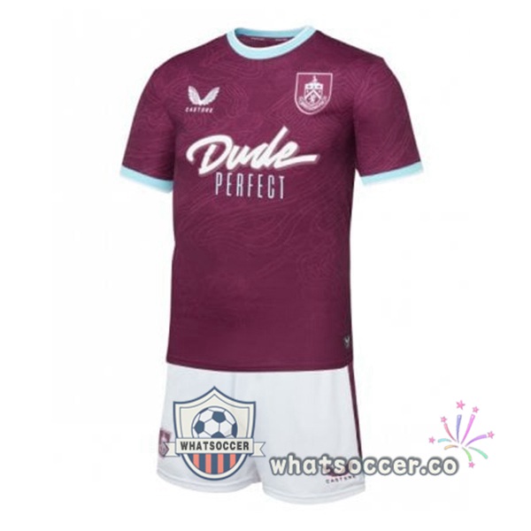 Burnley Kids Home Soccer Jerseys Purple 2025-2026