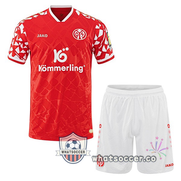 FSV Mainz 05 Kids Home Soccer Jerseys Red 2025-2026