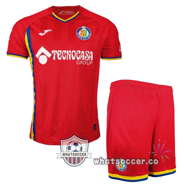 Getafe CF Kids Away Soccer Jerseys Red 2025-2026