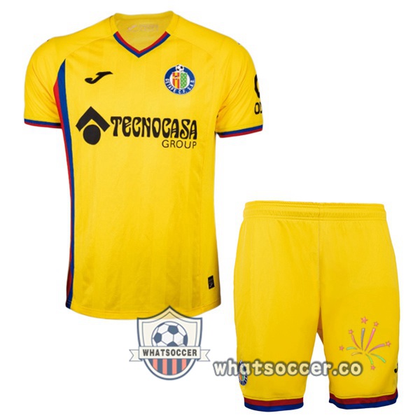 Getafe CF Kids Third Soccer Jerseys Yellow 2025-2026