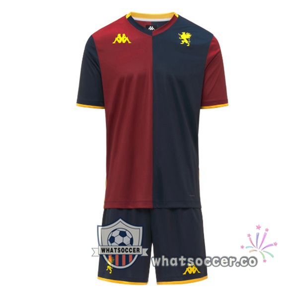 Genoa CFC Kids Home Soccer Jerseys Red Blue Royal 2025-2026