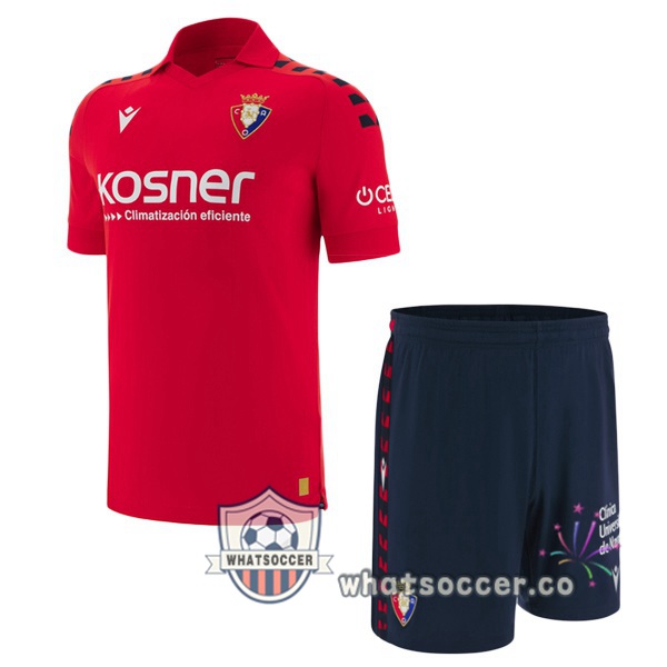 CA Osasuna Kids Home Soccer Jerseys Red 2025-2026