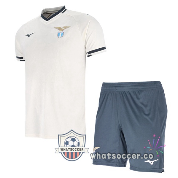 SS Lazio Kids Away Soccer Jerseys White 2025-2026