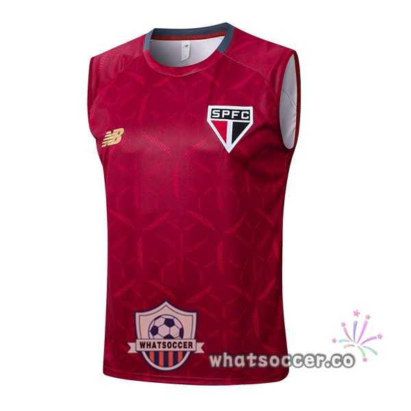 Sao Paulo FC Soccer Vest Red 2025-2026
