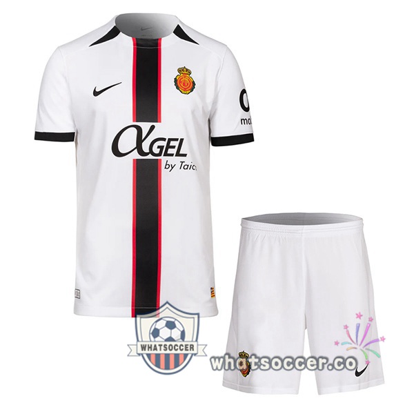 RCD Mallorca Kids Away Soccer Jerseys White 2025-2026