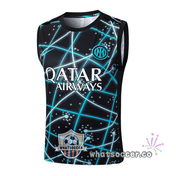 Inter Milan Soccer Vest Black Blue 2025-2026