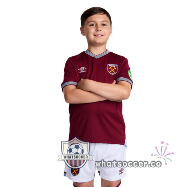 West Ham United Kids Home Soccer Jerseys Red 2025-2026