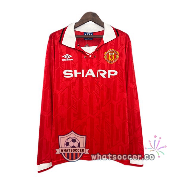 Manchester United Retro Home Long Sleeve Red 1992-1994