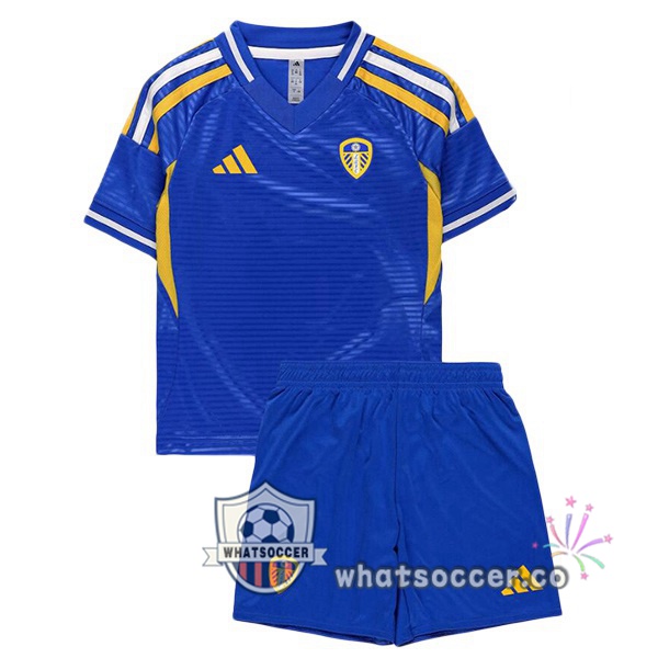 Leeds United Kids Away Soccer Jerseys Blue 2025-2026