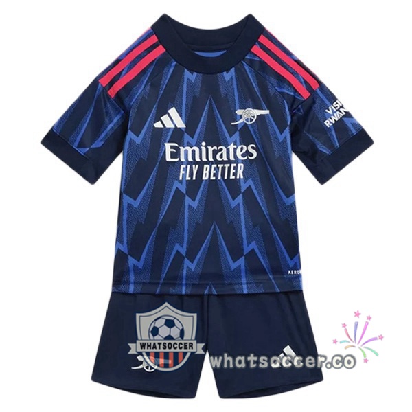 Arsenal Kids Away Soccer Jerseys Blue Royal 2025-2026