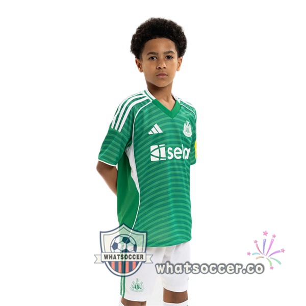Newcastle United Kids Away Soccer Jerseys Green 2025-2026