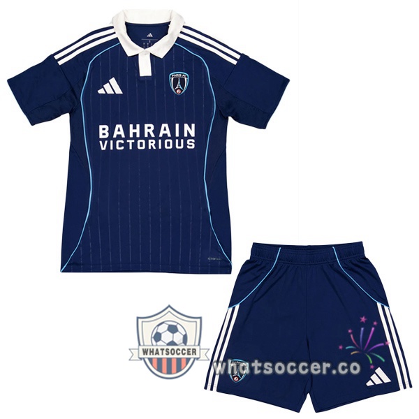 Paris FC Kids Home Soccer Jerseys Blue 2025-2026