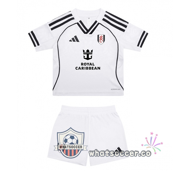 Fulham FC Kids Home Soccer Jerseys White 2025-2026