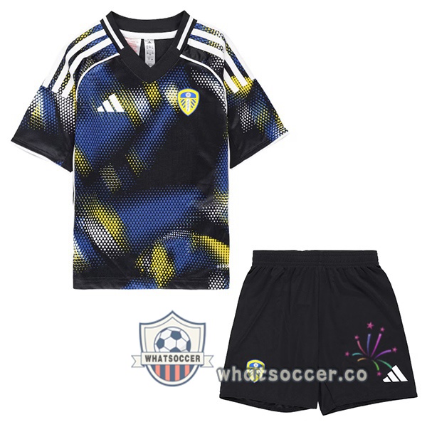 Leeds United Kids Third Soccer Jerseys Black 2025-2026