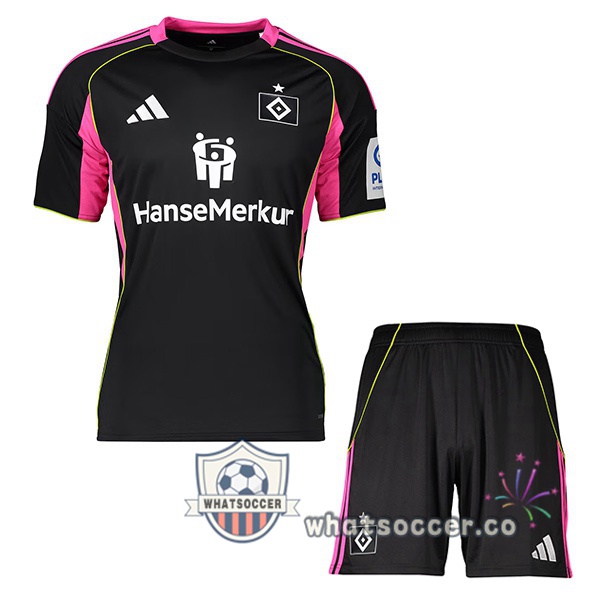 Hamburger SV Kids Third Soccer Jerseys Black 2025-2026