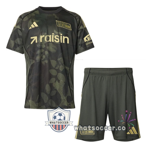 FC Union Berlin Kids Away Soccer Jerseys Gray Green 2025-2026