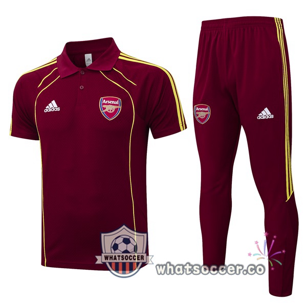 Training Polo Arsenal + Pants Red 2025-2026