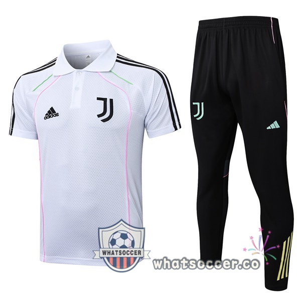 Training Polo Juventus + Pants White 2025-2026