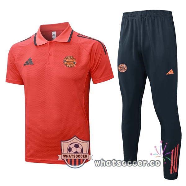 Training Polo Bayern Munich + Pants Orange 2025-2026
