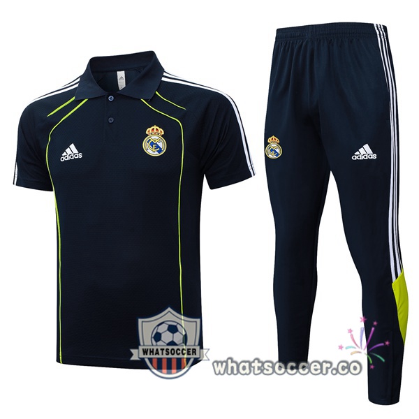 Training Polo Real Madrid + Pants Blue Royal 2025-2026