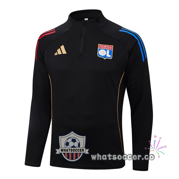 Soccer Sweater Olympique Lyonnais Black 2025-2026