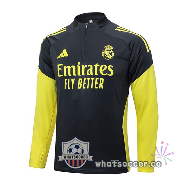 Soccer Sweater Real Madrid Gray Yellow 2025-2026