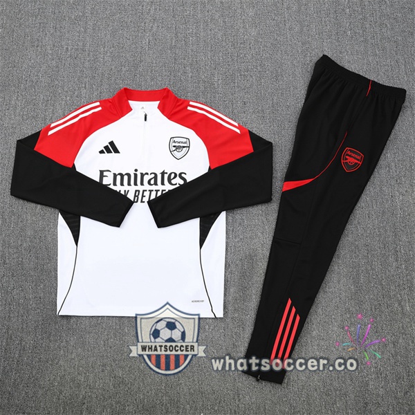 Training Wear Arsenal White Black Red 2025-2026