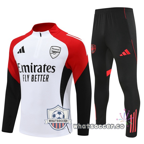 Training Wear Arsenal White Black Red 2025-2026