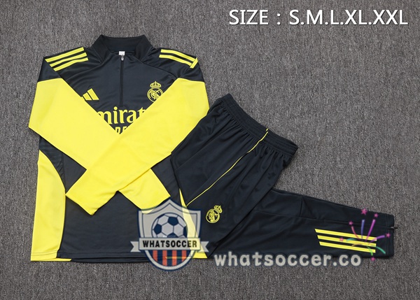 Training Wear Real Madrid Gray Yellow 2025-2026