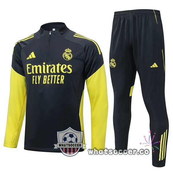 Training Wear Real Madrid Gray Yellow 2025-2026