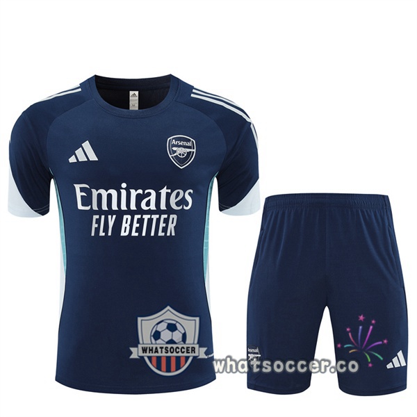 Arsenal Training T-Shirts + Shorts Blue Royal 2025-2026