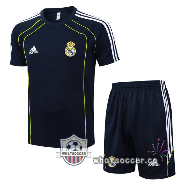 Real Madrid Training T-Shirts + Shorts Blue Royal 2025-2026