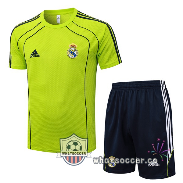 Real Madrid Training T-Shirts + Shorts Green 2025-2026