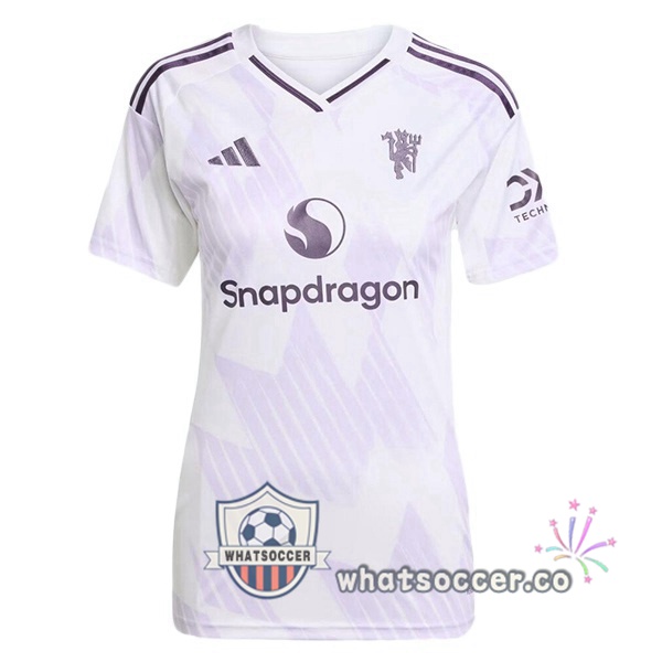 Manchester United Women Away Soccer Jerseys White 2025-2026